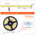 Dimmable FOB COB LED Strip 5V USB 320LEDs/m High Density Led Tape Light Bar 5mm Width RA 90 3000-6500K Ribbon Linear Lighting. 