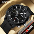 Sanda New Electronic Men Fashion and Leisure Watch Waterproof Night Glow Multi functional Watch SD9053.