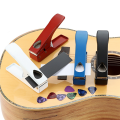 Guitar Pick Punch Pick Maker Guitar Pick Cutter with 2 Pick Strips Sheet for Guitar Pick Making Tool Durable Easy to Use. 