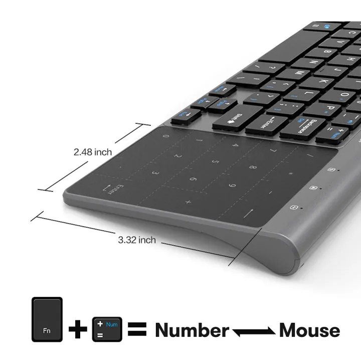 JOMAA%202.4G+Bluetooth%20Keyboard%20with%20Touchpad%20Mouse%20Numberic%20Pad%20Wireless%20Keypoard%20for%20iPad%20Tablet%20Smart%20TV%20Computer%20-%20Image%206