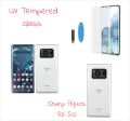 For Sharp Aquos R6 5G UV Light Adhesive Tempered Glass Screen Protector. 
