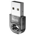 Hoco UA28 Transparent USB Bluetooth 5.1 Dongle Mini Portable Bluetooth Receiver Bluetooth 5.1 BT Adapter for Laptop PC. 