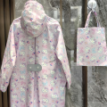 Sanrio Hello Kitty New Cartoon Rainwear Student Portable Raincoat Adult Children Outdoor Waterproof Accessories Cute Rain Cape.