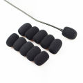 1/10pcs Microphone Windscreen Sponge Cover Headset Mic Foam Cover Protective Cap For Gooseneck Meeting Mic. 
