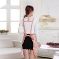 【happy one】Women Apron with Pockets Waterproof Print Double Layer Anti-oil Kitchen Thick Home Supplies.