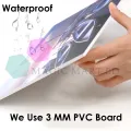 Home Decoration Arabic Calligraphy Wallboard Decoration home decoration item 9 pcs  pvc board wall poster wall decor photo on wall canvas art decor for home easy set up with bothside tape 6 by 8 inch. 