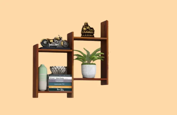 Otobi White Zone Showcase for Living Room,Wall Shelf for Living Room ...