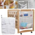 【The road to happiness Store】Baby Cot Bedside Hanging Storage Diaper Nappy Clothes Organizer -. 