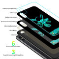 TA for OPPO A83 Back Cover Cartoon One Piece Ultra Thin Luminous Glass Phone Case for Boys for Man. 