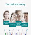 Rechargable High Quality USB 6 Modes Sonic Electric Toothbrush - PINK. 