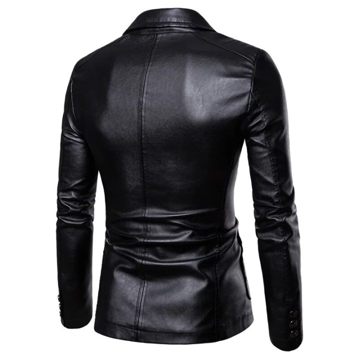 Spring%20New%20Black%20PU%20Suit%20Jacket%20Men's%20Fashion%20Slim%20Leather%20Jacket%20Business%20Casual%20Blazers%20Coat%20Red%20Blue%20Khaki%20-%20Image%202