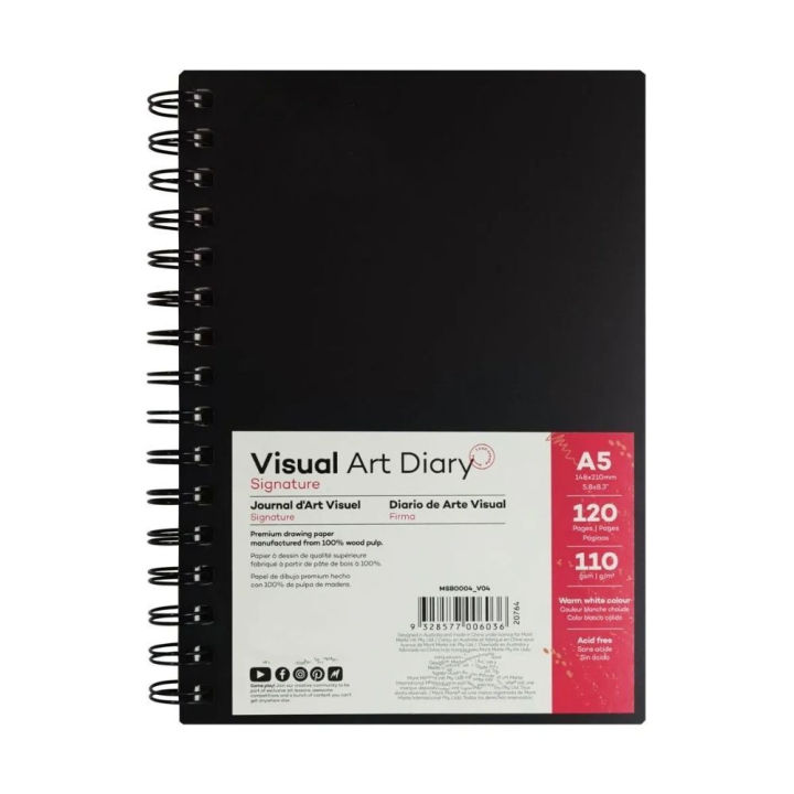 PAPERTREE Visual Art Diary Signature 110gsm A5 120 Page
