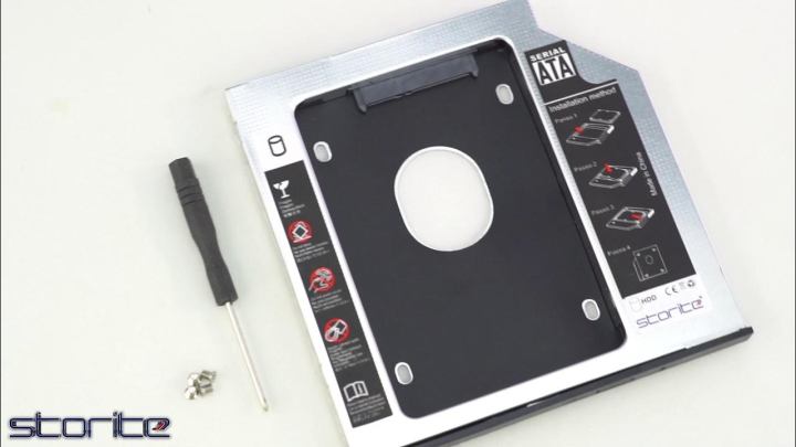 Storite%20Optical%20Bay%202nd%20Hard%20Drive%20Caddy,%20Universal%20for%209.5mm%20CD/DVD%20Drive%20Slot%20-%20Image%202