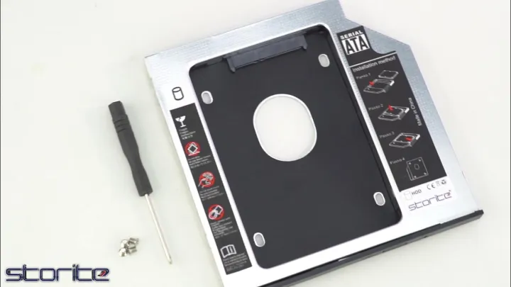 Storite%20Optical%20Bay%202nd%20Hard%20Drive%20Caddy,%20Universal%20for%209.5mm%20CD/DVD%20Drive%20Slot%20-%20Image%202