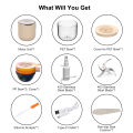 Food Processor, 4 Bowls 2 Blades Electric Grinder Chopper,  Baby Food Processor, Cordless Food Fruit Vegetable Blender. 
