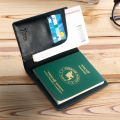 SSB PASSPORT COVER HOLDER LEATHER BLACK SB-PH17.