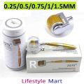 ZGTS Dermaroller Titanium Microneedle Roller 0.25mm/0.5mm/0.75mm/1mm/1.5mm for Skin Care - Premium Facial Roller Tool. 