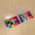 XHHDQES Pony Beads, 1,900 Pcs 9mm Pony Beads Set in 24 Colors with Elastic String for Bracelet Jewelry Making.