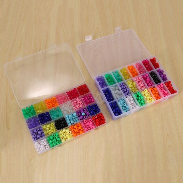XHHDQES%20Pony%20Beads,%201,900%20Pcs%209mm%20Pony%20Beads%20Set%20in%2024%20Colors%20with%20Elastic%20String%20for%20Bracelet%20Jewelry%20Making%20-%20Image%204