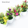 Artificial Plants Bonsai Home Decor Small Tree Pot Plants Bonsai Flowers Pots Ornaments Wediing Decoration Garden Decor.