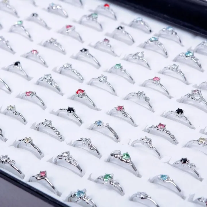 %EF%BC%88New%EF%BC%89Hot%20Woman%20Wholeale%20Lot%2030pc%20Rhinetone%20Aorted%20ilver%20Plated%20Ring%20New%20-%20Image%206