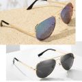 Pro Acme 3 SIZE Classic Pilot Sunglasses Men Women Polarized Metal Frame Mirrored Lens Glasses for Driving for Kids PC0324.