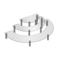Qiunery Dessert Cupcake Stands Set Of 3 Cup Cake Treat Stand 3 Tier Acrylic Cupcake Stand Display Shelves Riser Dessert Display Tower For Party Wedding Collectibles Figures.