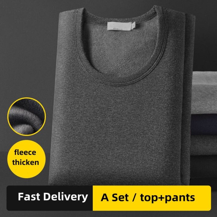 Men%20Thermal%20Underwear%20Long%20Johns%20Winter%20Tops+Pants%202%20Piece%20Set%20Keep%20Warm%20Thick%20Plus%20Size%204Xl%20Women%20Elasticity%20Comfort%20Clothing%20-%20Image%203