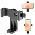 360 Degree Rotation Adjustable Vertical Holder Universal Phone Tripod Mount Adapter Cellphone Clipper Stand for Smartphone Holder. 