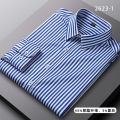 Men's Stretch Striped Shirt Long Sleeve Non Iron Button Up Stripe Business Formal Shirt Regular Fit Stylish Dress Shirts for Men. 