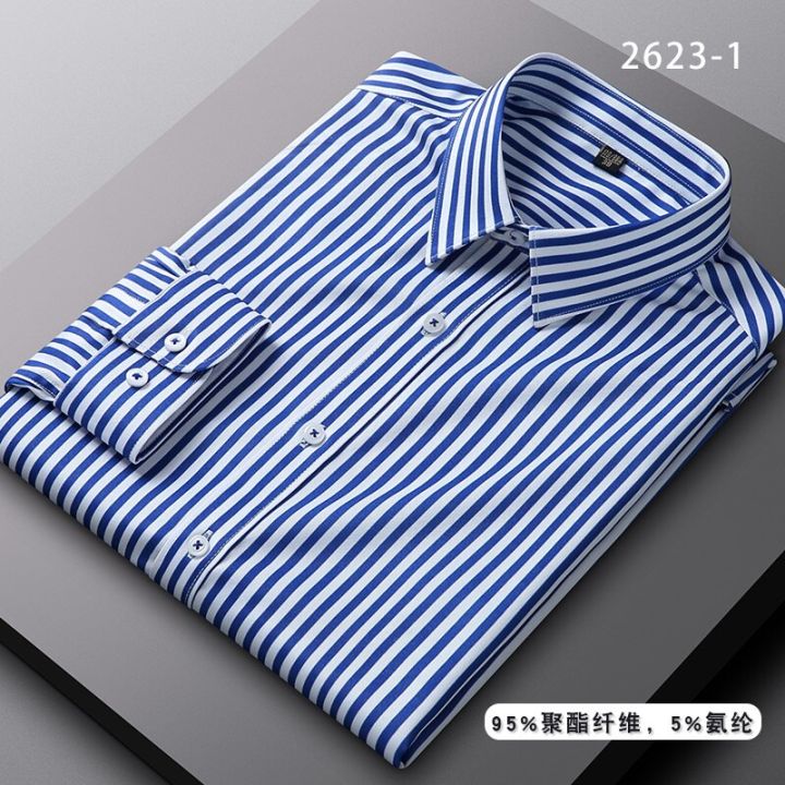 Men's%20Stretch%20Striped%20Shirt%20Long%20Sleeve%20Non%20Iron%20Button%20Up%20Stripe%20Business%20Formal%20Shirt%20Regular%20Fit%20Stylish%20Dress%20Shirts%20for%20Men%20-%20Image%202