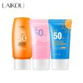 LAIKOU Whitening Sunscreen Set Refreshing Tone Up Moisturizing Long Lasting UV Sun Protection SPF 50+ Sunblock 50g/3pcs. 