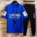 New Stylist Printed Cotton Half Sleeve T-Shirt & Full Pant ( Combo Set ) For Men.