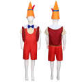 Halloween long nosed children's puppet adventure, cosplay stage performance costume, Pinocchio.