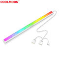 COOLMOON ARGB LED Strip Light With 5V 3Pin Small 4Pin Header Changing Light Speed DIY Lamp Bar Light Strip For PC Computer Case Chassis.