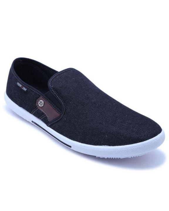 North%20Star%20PU%20Flat%20Casual%20Lifestyle%20Canvas%20Shoes%20-%20Black%20-%20Image%203