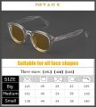 Johnny Depp Polarized Sunglasses Man Round Lemtosh Sun Glasses Woman Luxury Brand Vintage Acetate Frame Night Vision Goggles.