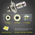 2 Pcs H4 9003 HB2 LED Motorcycle Headlight Bulbs HID Hi&Low Beam 6500K White Power. 