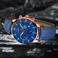 DEYROS Men's Watch Fashion Men's Business Leather Calendar Watch Men's Student Luminous Quartz Watch Cross-Border Hot.