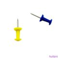 [huite]Color Random Push Pin Plastic Assorted Pack School Painting Drawing Notice Cork Felt Board Thumbtack. 