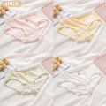 5A women panties pure cotton antibacterial mid waist girl triangle pants women minimalist shorts.