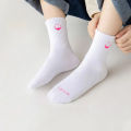 Pack of 3 Pairs Girls Premium Short Breathable Basic School Socks (2-14 Years) From Levin. 