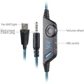 KOTION EACH G9000 3.5Mm Noise Reduction Gaming Headset Replacement For PC & Laptop with RGB Light - Blue. 