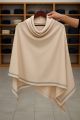 Large Cross Front Poncho Sweater Wrap Topper Knitted Elegant Shawls Cape for Fall Winter. 