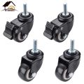 4Pcs Furniture Caster Heavy Duty 350kg 2 inch 360 Rotatable Screw Swivel Castor Wheels Trolley Rubber Protective. 