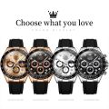 Top Luxury Sport Brand Chronograph Business Class Silicone Wristwatch For Men - Watch. 