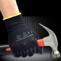 10 Pairs PU Nitrile Safety Coating Nylon Cotton Work Gloves Palm Coated Gloves Mechanic Working Gloves have CE EN388.