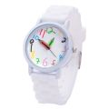 Fashion children kids Arabic numerals pencil analog display quartz wrist watch. 