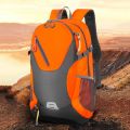 40L Outdoor Bag Large-capacity Polyester Casual Backpack with Reflective Tape Men Women Durable Convenient for Hiking Traveling.