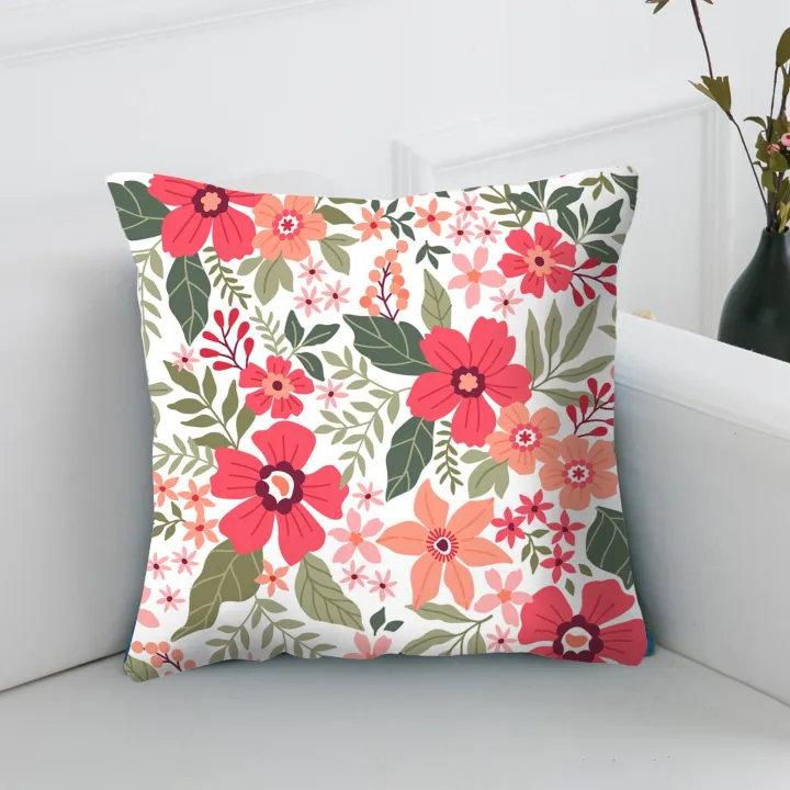 Throw%20Pillow%20Cover%20Dust-proof%20Flower%20Pattern%20Pillow%20Cover%20-%20Image%204